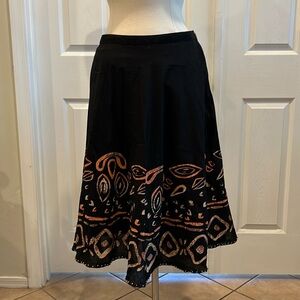 Vintage WEST END Petite A-line Southwestern Skirt